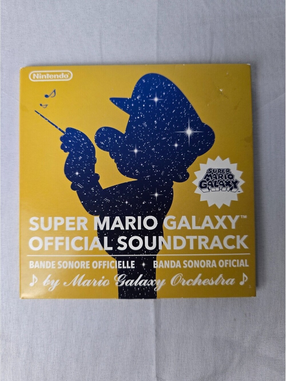 Nintendo Super Mario Galaxy Official Soundtrack CD Wii Promo 2007 OST